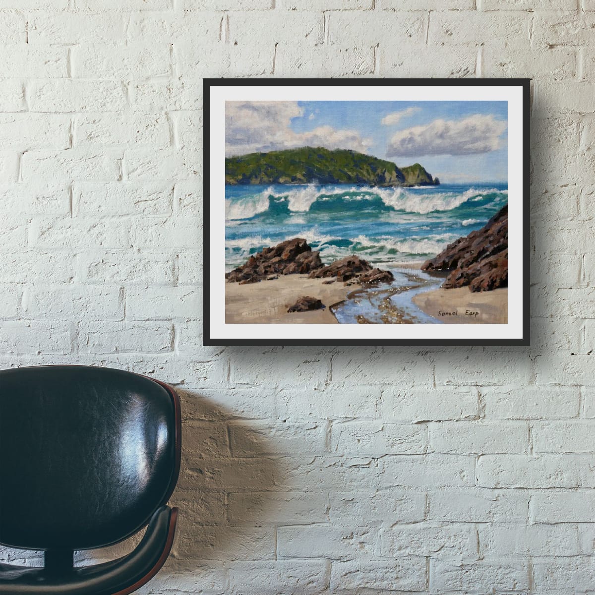 Morning Breakers, Elliot Bay | 11" x 14" | Original Oil Painting on Linen Panel