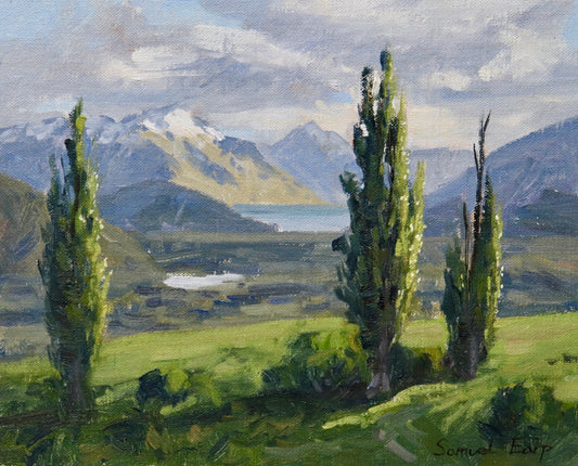 View Towards Queenstown | 8" x 10" | Plein Air Oil Painting