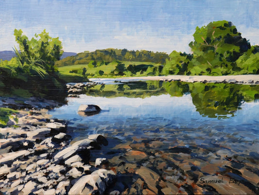 Transparent Tranquility | 12" x 16" | Acrylic on Board